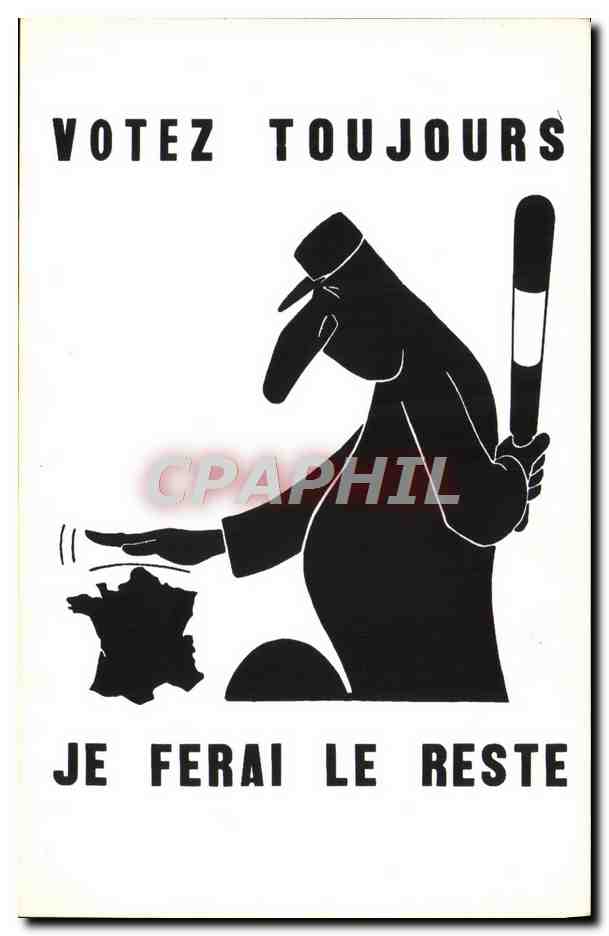 CPM Les affiches de mai 68 Votez toujours je ferai le reste