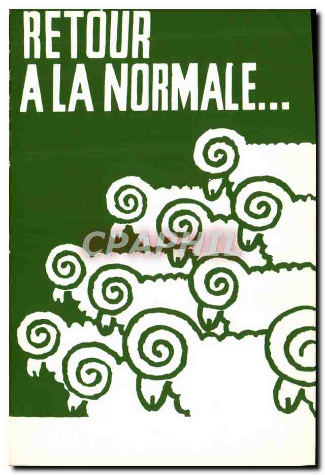 CPM Les affiches de mai 68 Retour a la Normale