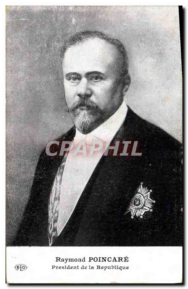 Raymond Poincaré — Präsident der Republik — Verlag ELD, Seriennummer nicht sichtbar