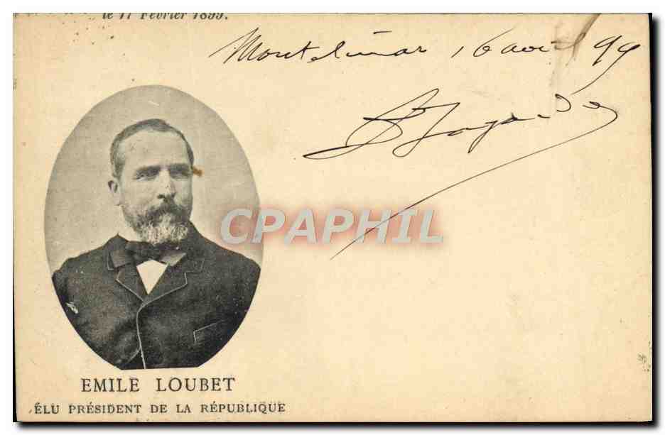 Émile Loubet — Gewählter Präsident der Republik — Französische Ansichtskarte