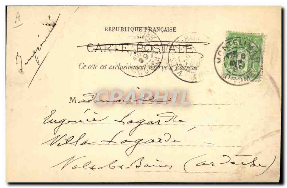 Émile Loubet — Gewählter Präsident der Republik — Französische Ansichtskarte — Rückseite