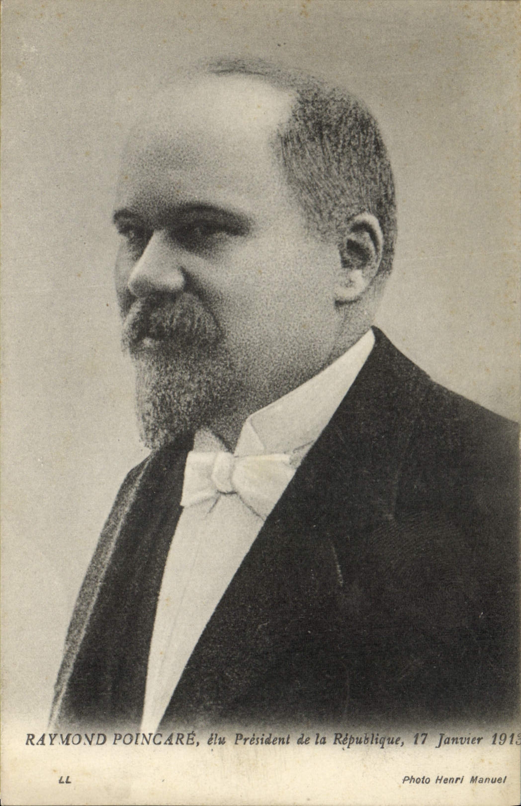 Raymond Poincaré, zum Präsidenten der Republik gewählt — 17. Januar 1913 — Foto Henri Manuel