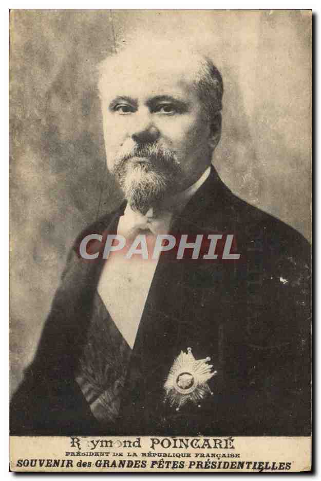 Raymond Poincaré — Präsident der Französischen Republik — Erinnerung an große Präsidentenfeiern