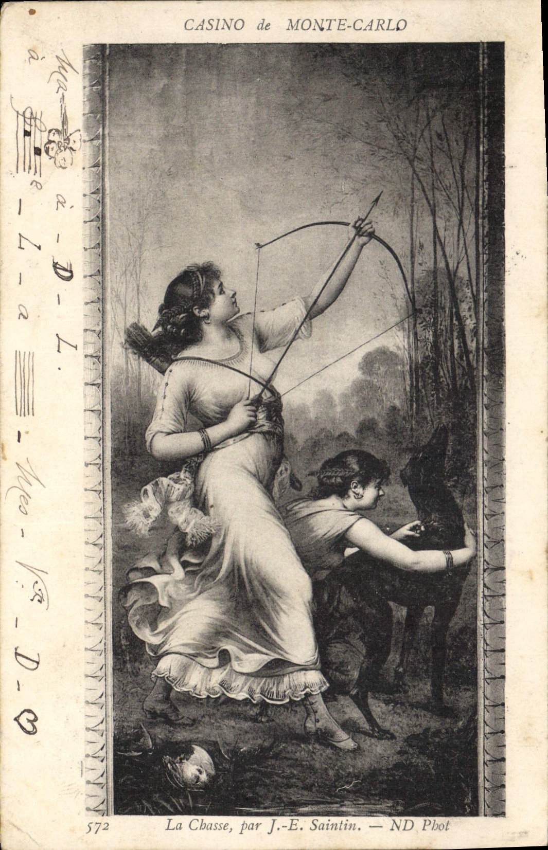 La Chasse — Casino de Monte-Carlo — J.-E. Saintin — ND Pbot — n° 572