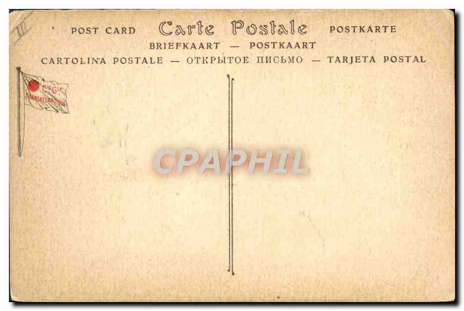 CPA Bateau Paquebot Poste Charles Roux Companie Generale Transatlantique  — Rückseite