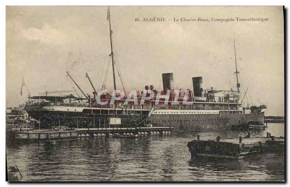 Algeria — Il Charles-Roux, Compagnia Transatlantica — n°46