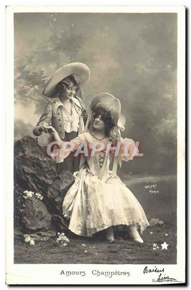 Amours Champétres — scène de jardin — Walery Paris, Série 77