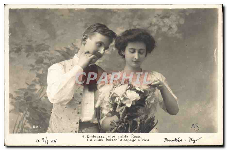 Jeune couple — scène amoureuse — Annutis - Ry