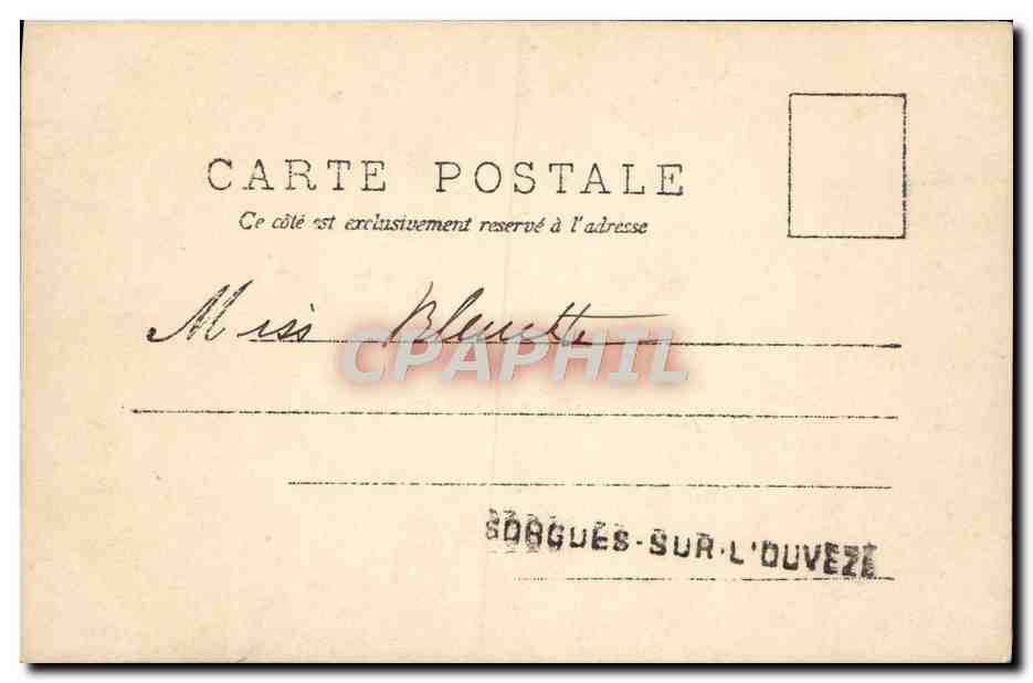 CPA Fantaisie Femme — Verso