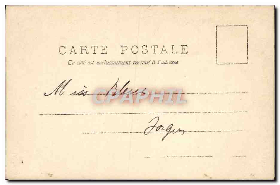 CPA Fantaisie Femme — Verso