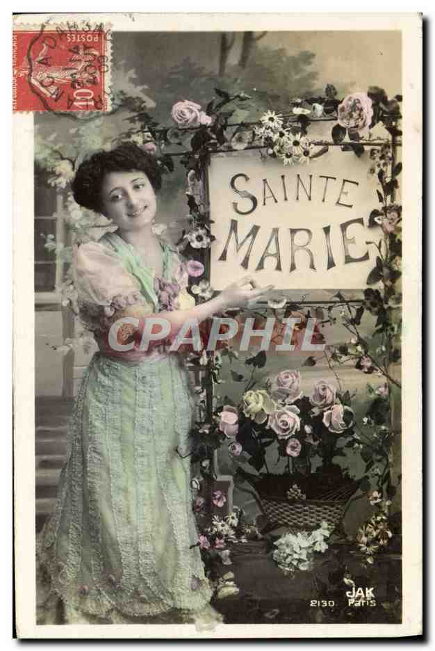 CPA Fantaisie Prenom Marie