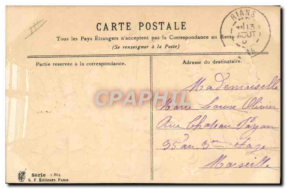 CPA Fantaisie Prenom Marie Colombe — Rückseite