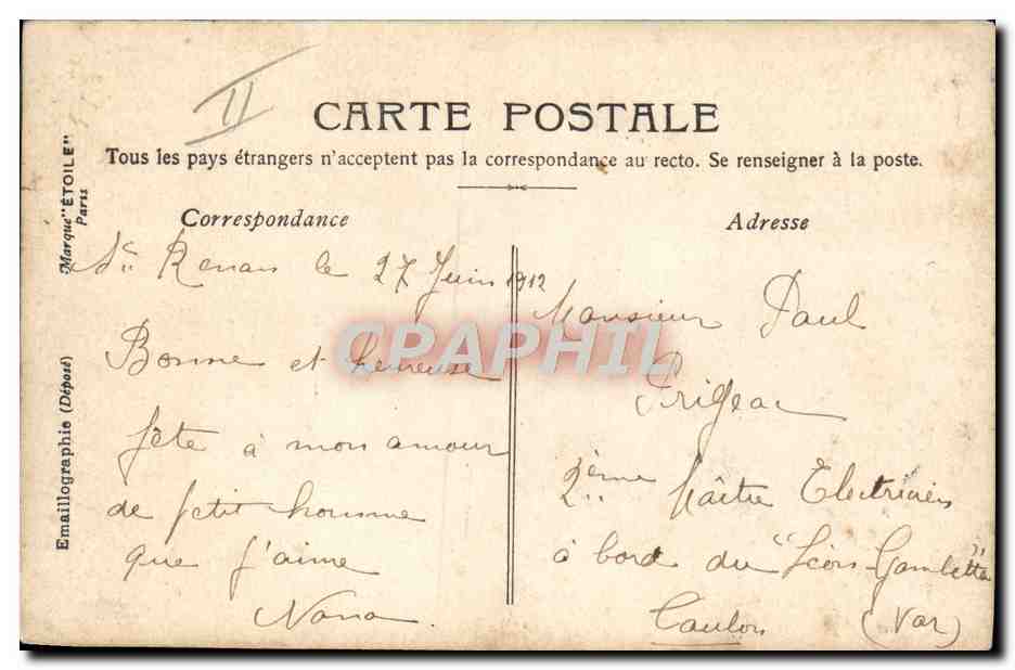 CPA Fantaisie Prenom Paul Femmes — Rückseite