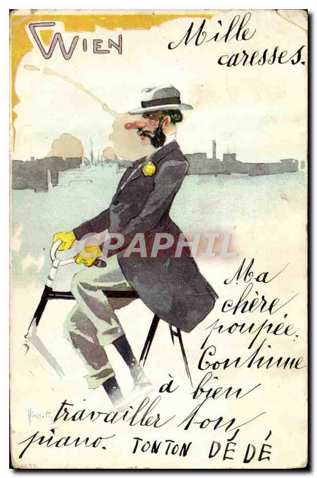 CPA Illustrateur Wien Velo 