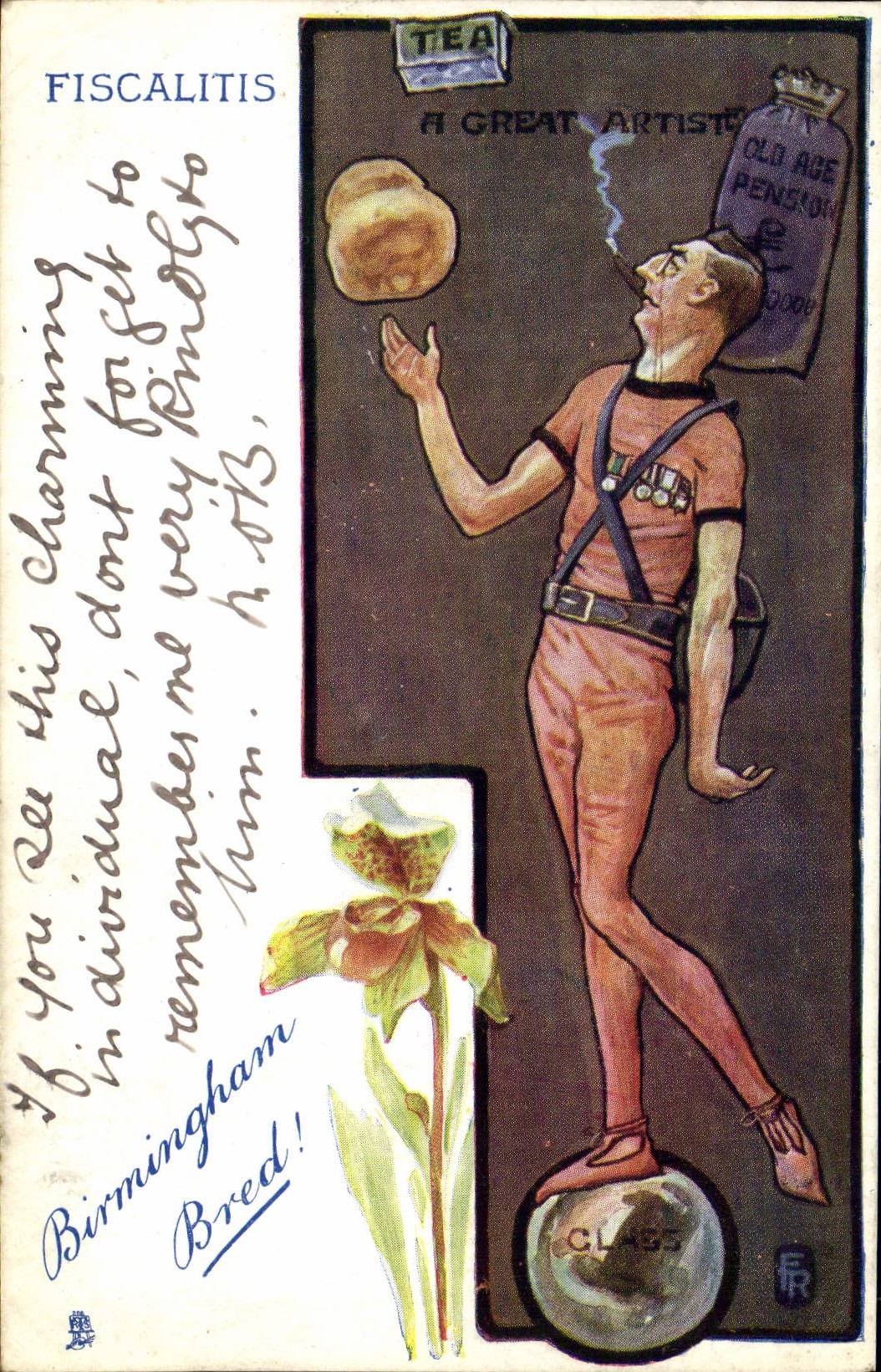 CPA Illustrateur Fiscalitis Tea