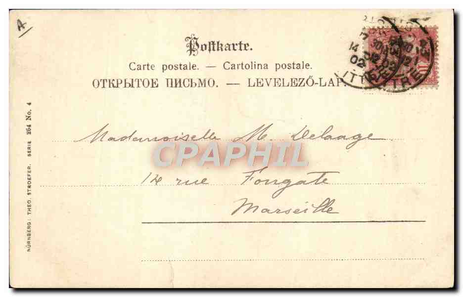 CPA Illustrateur Femme — Rückseite