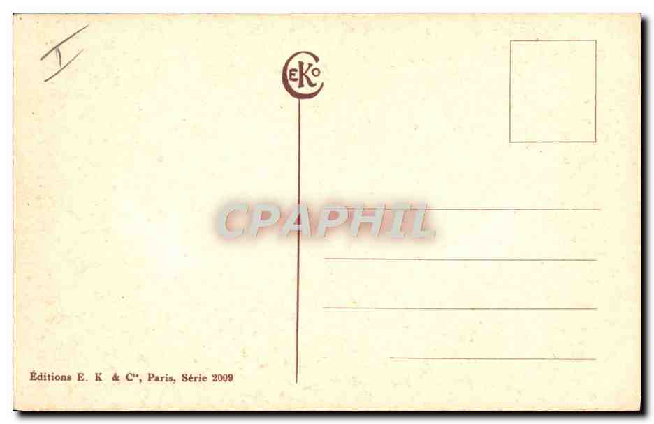 CPA Illustrateur Paysage  — Rückseite