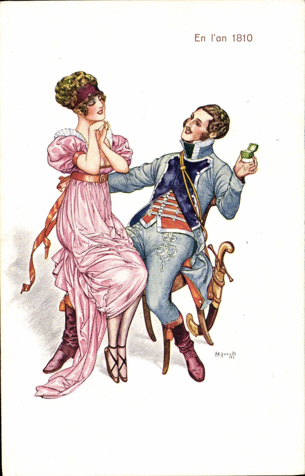 CPA Illustrateur Herouard En l'an 1810