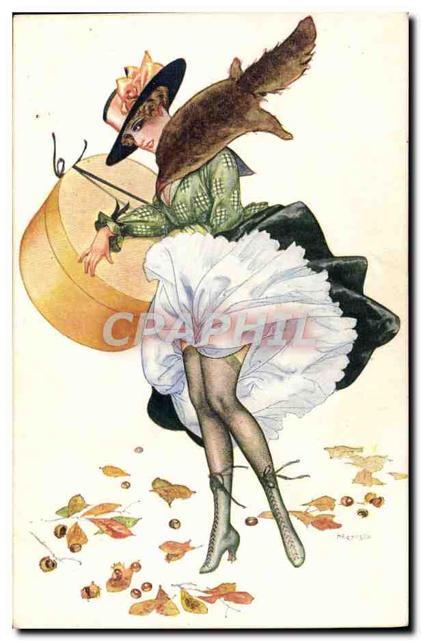 CPA Illustrateur Herouard Femme