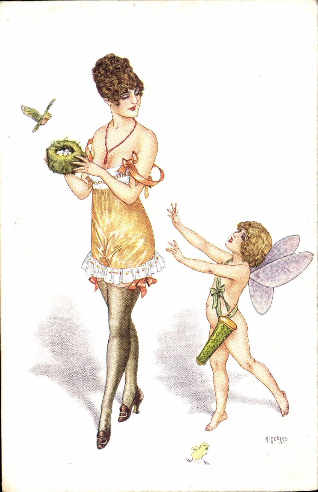 CPA Illustrateur Herouard Caprice Ange 
