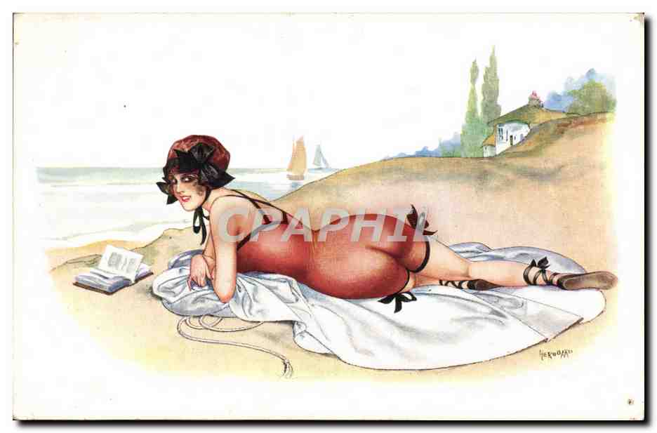 CPA Illustrateur Herouard Femme Nonchalance 