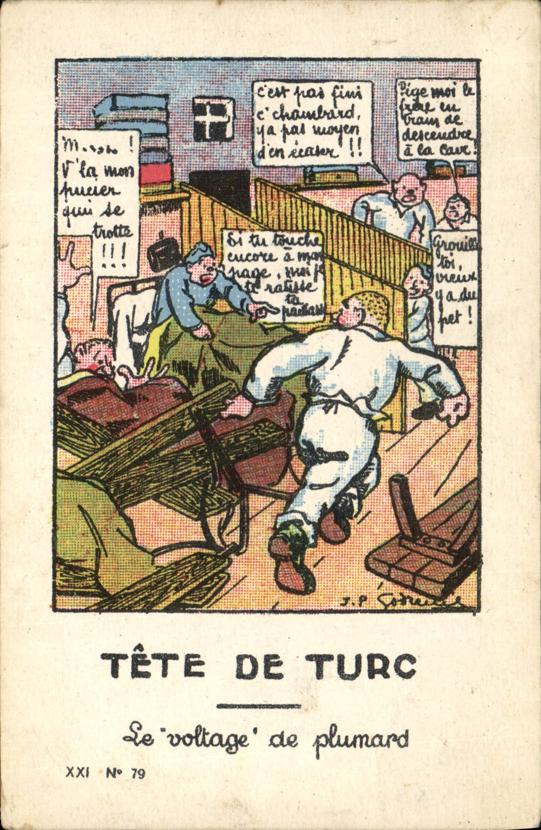 Tête de Turc — Le 'voltage' de plumard — J.P. Gobert — XXI N° 79