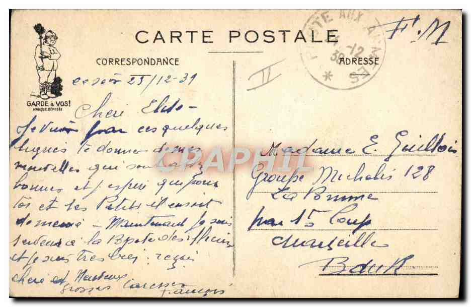 Revue de Casernement — XVII N° 171 — F. P. Pottier — Reverso