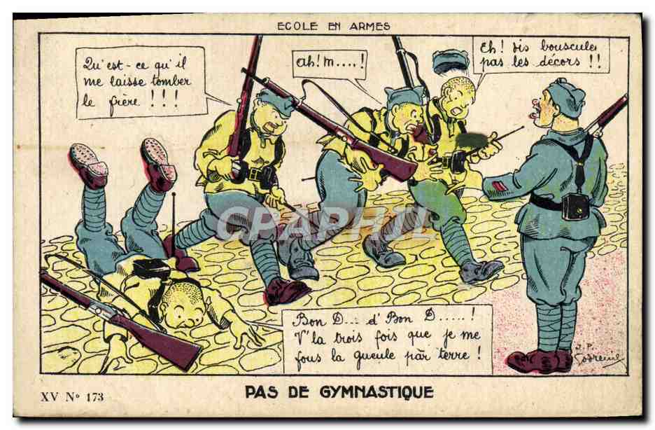 École en armes — Pas de gymnastique — Graphil, XV N° 173