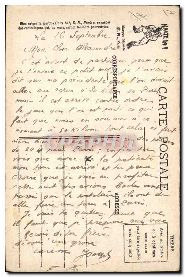 CPA Militaria Les commandements du soldat  — Rückseite