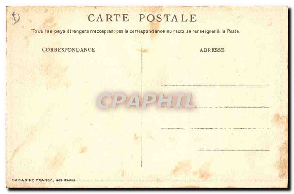 CPA Militaria Credit Foncier d'Algerie et de Tunisie — Verso