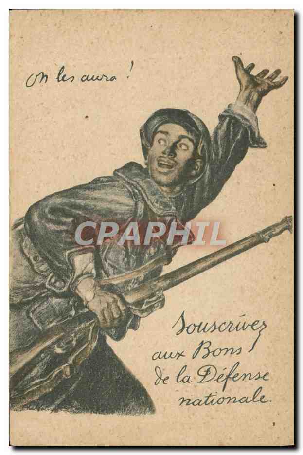 CPA Militaria Bons de la Defense Nationale
