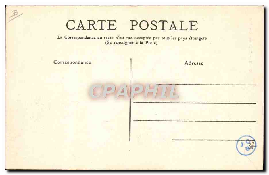 CPA Folklore Pyrenees Costume Ossalois — Verso