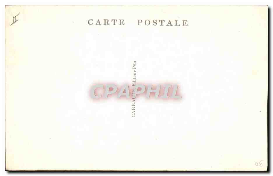 CPA Folklore Pyrenees Vieux montagnard Ane Mule  — Verso