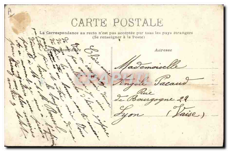 CPA Folklore Types Catalans  — Verso