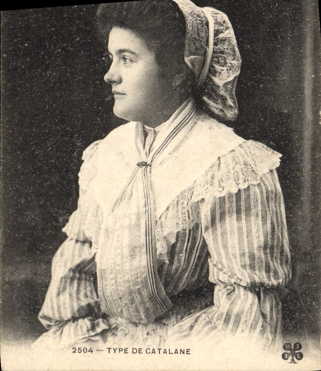 CPA Folklore Type de Catalane 