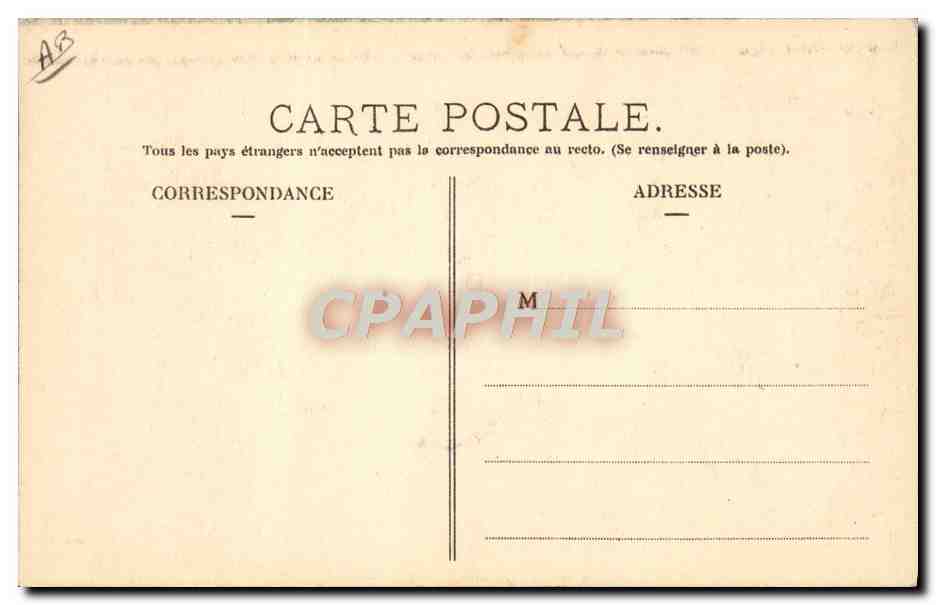 CPA Folklore Pyrenees Montagnard essayant de derider sa belle — Verso