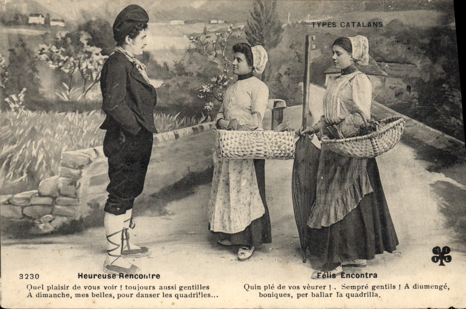 CPA Folklore Type Catalane 