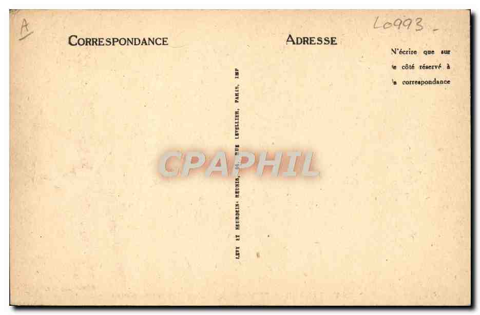 CPA Folklore Pyrenees Une gardeuse d'oies — Verso