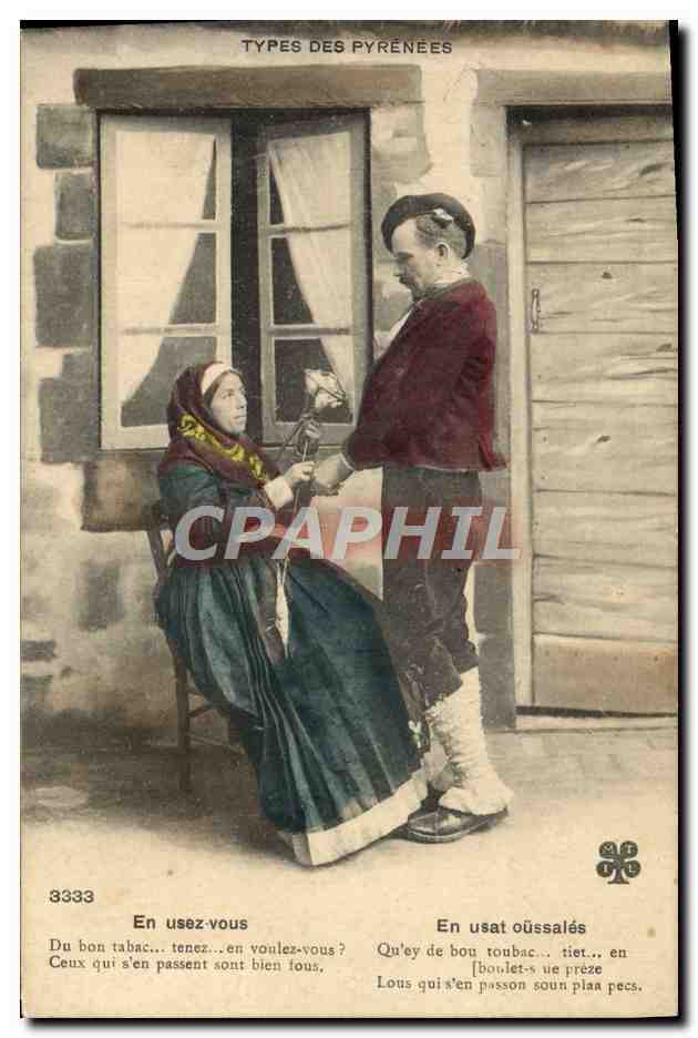 CPA Folklore Pyrenees 