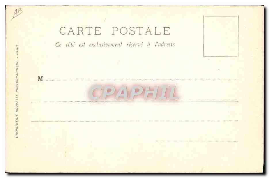 Le Roi et la Reine d'Italie à Paris — visite du Musée du Louvre — LL. — Verso