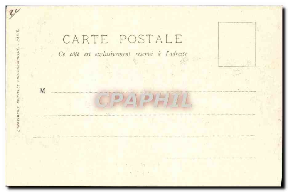 Le Roi et la Reine d'Italie à Paris — 14-18 Oct. 1903 — L.L. — Les Marches de la Chambre des Députés — Verso