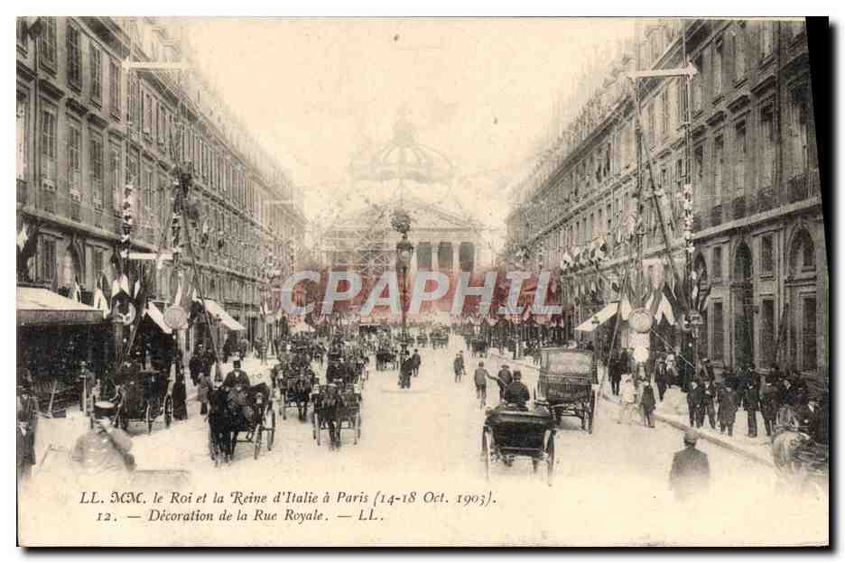 Décoration de la Rue Royale à Paris — LL. — 14-18 Oct. 1903