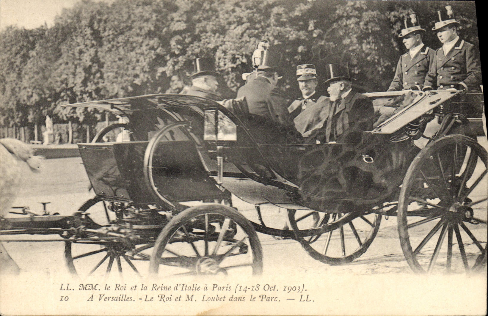 Le Roi et la Reine d'Italie à Paris — Versailles — LL. (n°10)