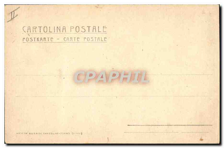 Portrait de la reine et du roi d'Italie — Società Editrice Cartoline-Torino, n° IV — Reverso
