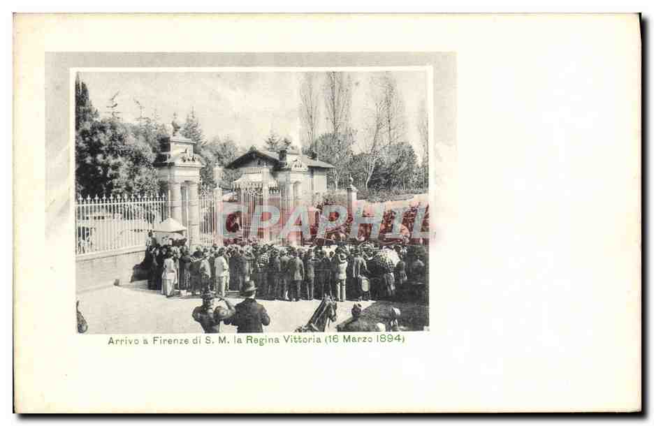 Arrivée à Florence de S.M. la Reine Vittoria — 16 Mars 1894 — Cartoline Postali Italiane