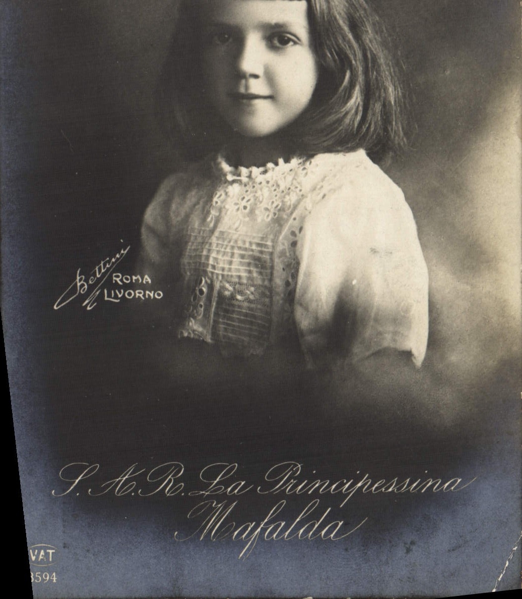 La Principessina Mafalda — portrait d'une jeune fille — Bettini Roma Livorno - Recto