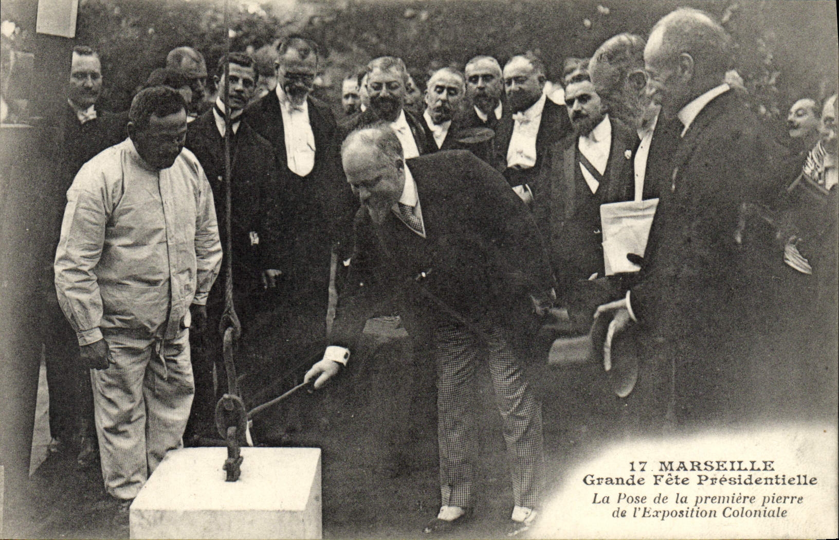 Grundsteinlegung der Kolonialausstellung — Marseille — Verlag unbekannt, Nr. 17