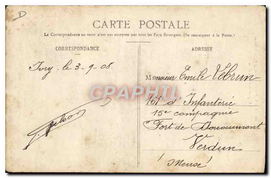 Ivry (Seine) — Bürger Jules Coutant, Sozialistischer Abgeordneter der Seine — Verlag nicht sichtbar — Rückseite