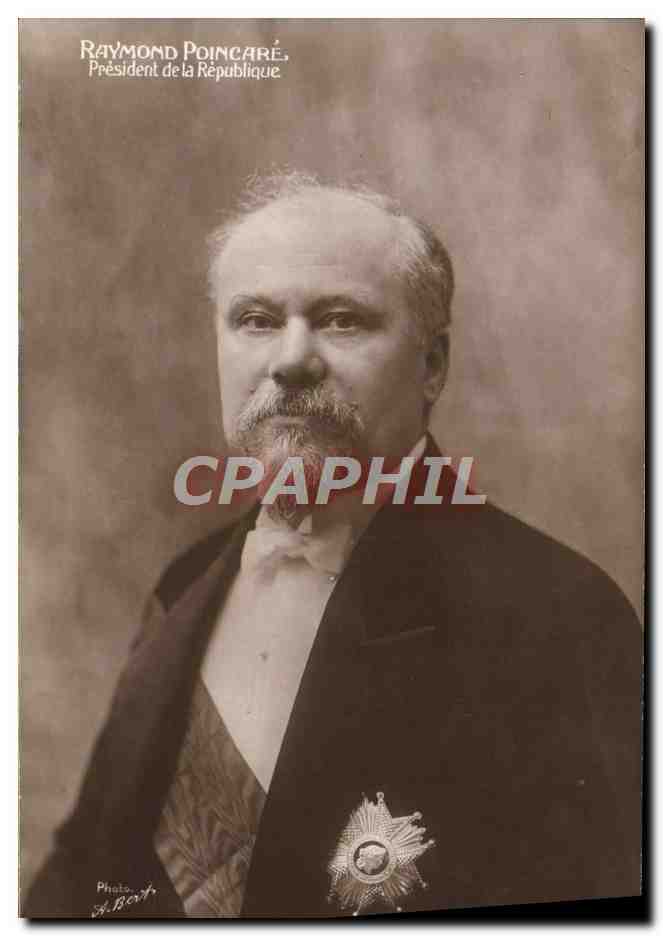 Raymond Poincaré — Präsident der Republik — Photo A. Bont
