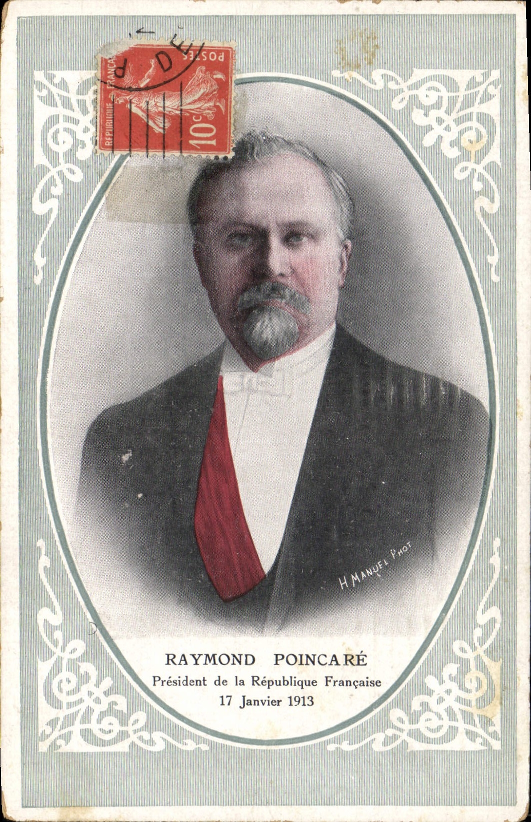 Raymond Poincaré — Präsident der Französischen Republik — H. Manuel Phot